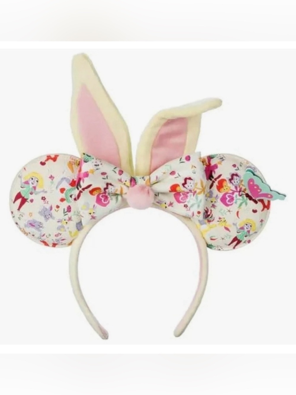 Disney Parks 2023 Minnie Mouse Easter Reigning Rabbits Bunny Ear Headband